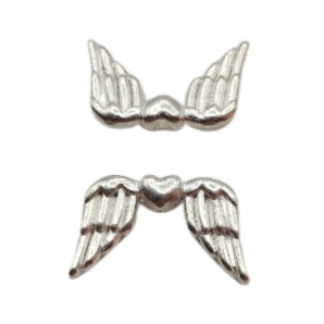 Andělská křídla 18,5x11 mm, postříbřeno