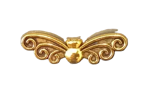 Andělská křídla 22x7x3 mm, antik zlato 