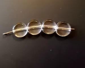 Kolečka 10x5 mm krystal 6ks