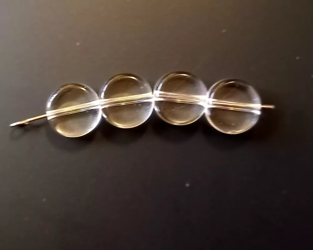 Kolečka 10x5 mm krystal 6ks