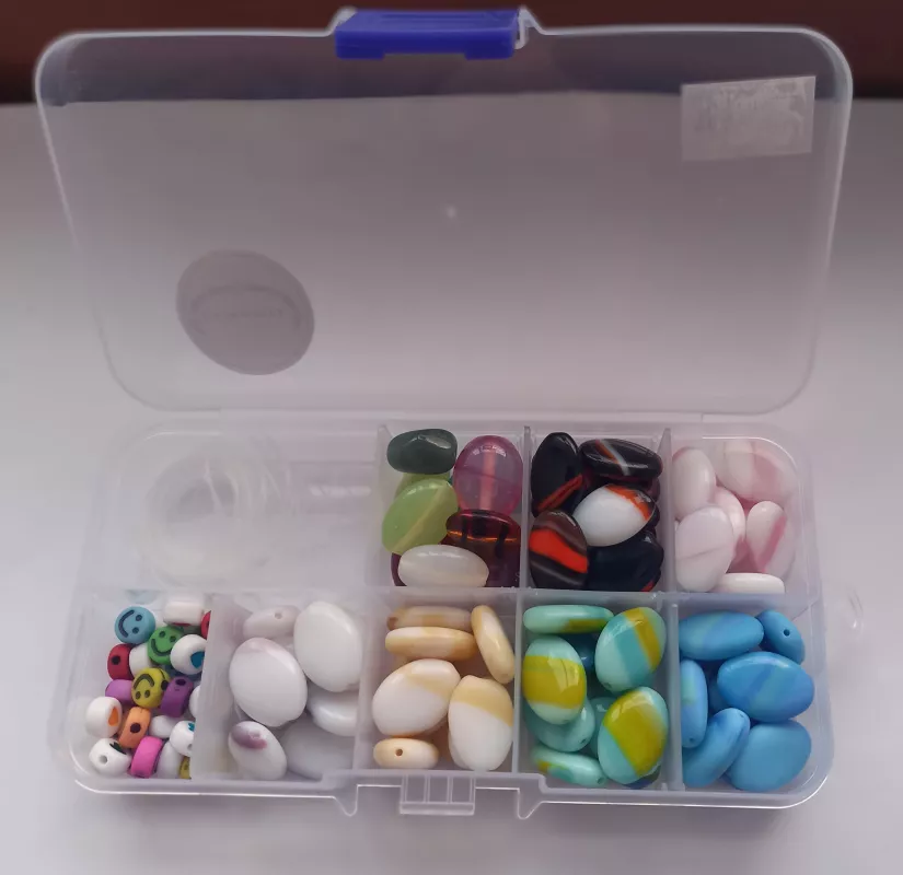 Korálkový mix - kreativní sada na tvoření (6-7 náramků) ELEGANTNÍ