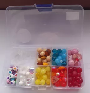 Korálkový mix - kreativní sada na tvoření (6-7 náramků) LÉTO 