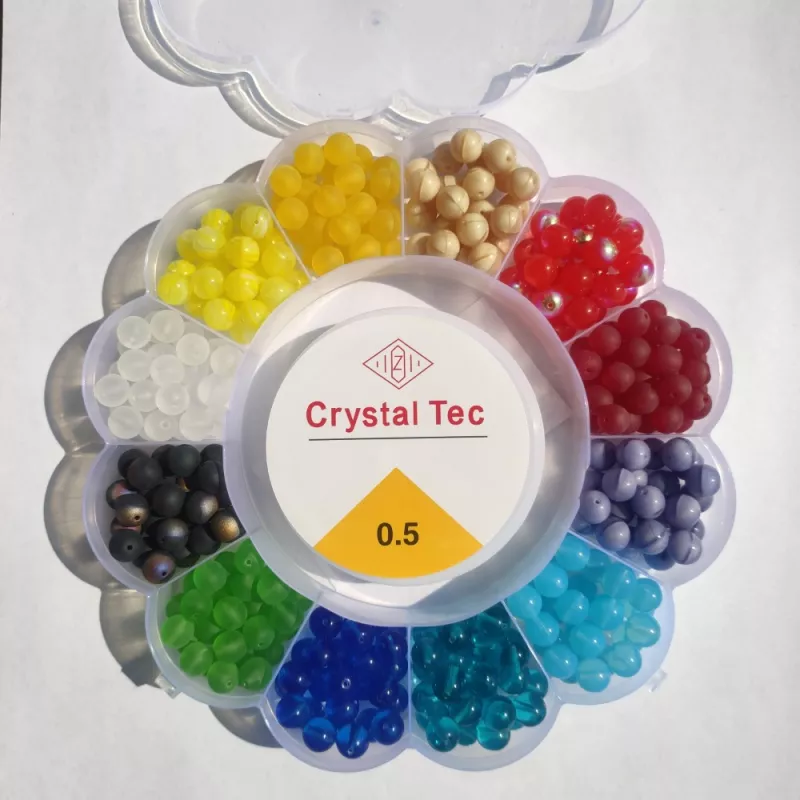 Korálkový mix kuličky - kreativní sada na tvoření (12-15 náramků)