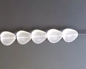 Korálky trojúhelník 12x11x6 mm krystal "FROZEN" 12 ks