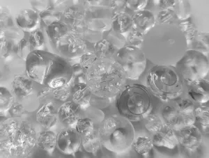 Mix českých skleněných korálků KRYSTAL 50 g