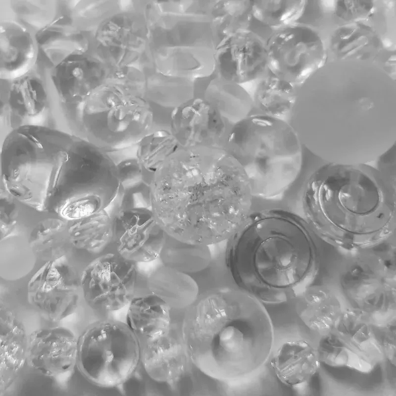 Mix českých skleněných korálků KRYSTAL 50 g