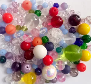 Mix českých skleněných korálků KULIČKY 50 g
