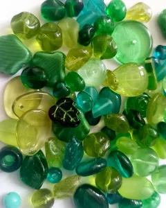 Mix českých skleněných korálků LES 50 g