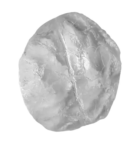 Nepravidelný ovál 31,5x30x9,8 mm krystal 1ks