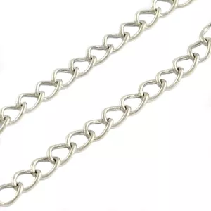 Nerezový řetízek - očko 4 x 3 mm - návin 100 cm