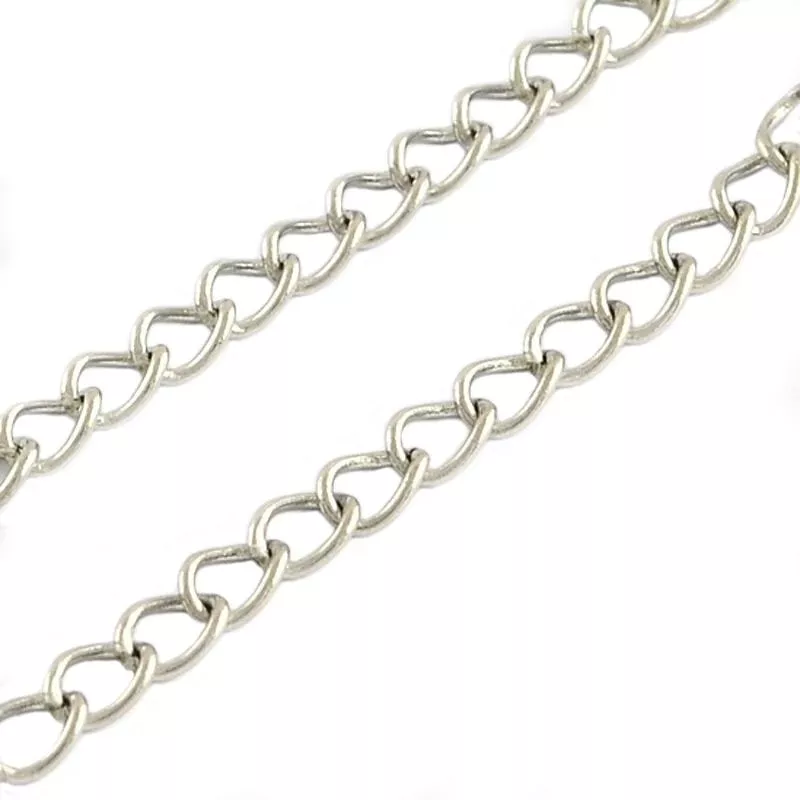 Nerezový řetízek - očko 4 x 3 mm - návin 100 cm