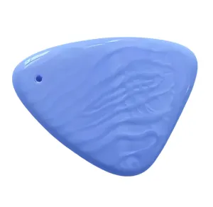 Netradiční trojúhelník 43,5x32x4,6 mm mramorovaný světle modrý 1ks