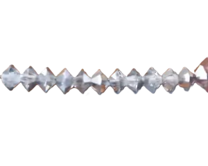 Preciosa MC perle Rondelle (sluníčka) 5x3 mm krystal + hliník 40 ks