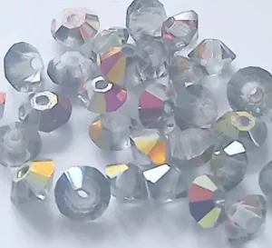 Preciosa MC perle Rondelle (sluníčka) 5x3 mm krystal/AB 30 ks