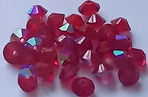 Preciosa MC perle Rondelle (sluníčka) 5x3 mm rubín/AB 30 ks