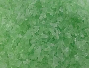Skleněná drť - sv. zelená 1 kg