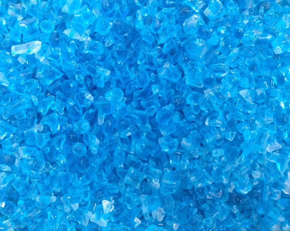 Skleněná drť - aqua/krystal 1 kg