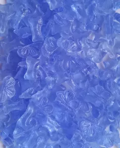 Skleněná drť - safír 1 kg