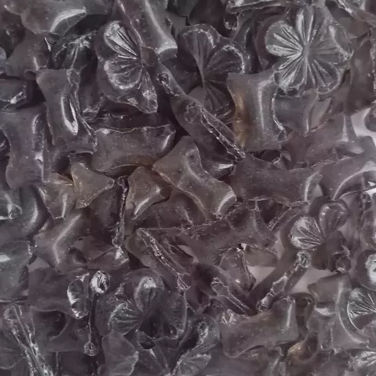 Skleněná drť - šedá transparentní 1 kg