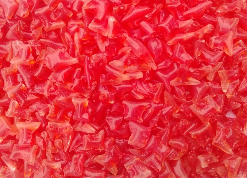 Skleněná drť - červená 1 kg