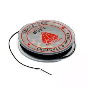 Elastické vlákno - Ø 0,8 mm - návin 10 m černá