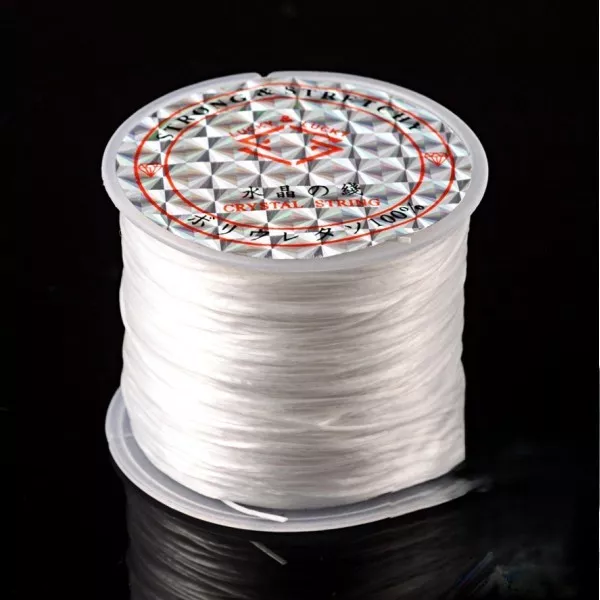 Elastické vlákno - Ø 0,8 mm - návin 45 - 50 m bílá