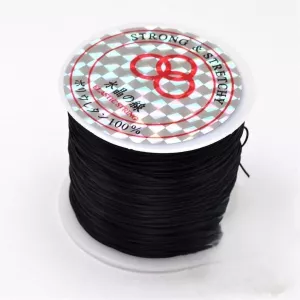 Elastické vlákno - Ø 0,8 mm - návin 45 - 50 m černá
