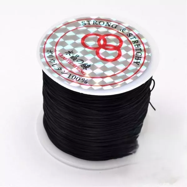 Elastické vlákno - Ø 0,8 mm - návin 45 - 50 m černá