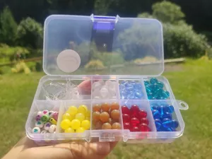 Korálkový mix - kreativní sada na tvoření (6-7 náramků) KULIČKY