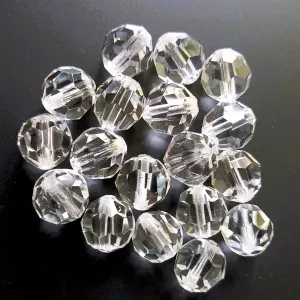 Preciosa MC perle kulatá 10 mm Crystal 18 ks