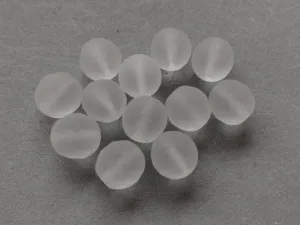 Korálky broušené 12mm krystal mat 12 ks