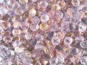 Korálky růžička 12 mm fialový transparentní mix Korálky růžička 12 mm fialový transparentní mix
