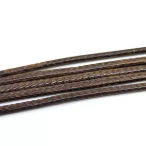 Náhrdelníková šňůrka z umělé kůže s karabinkou - délka 45 cm