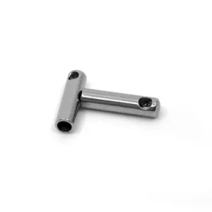 Nerezová vlepovací koncovka - 7 x 1,8 mm - pro šňůrku pr. 1,2 mm sada 2ks