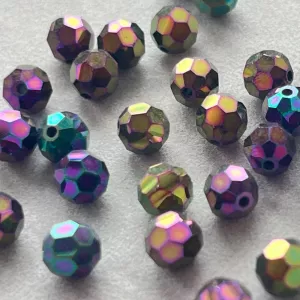 Preciosa MC perle kulatá 6 mm Jet + zušlechtění 28 ks