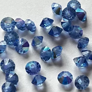 Preciosa MC perle Rondelle (sluníčka) 5x3 mm safír/AB 30 ks