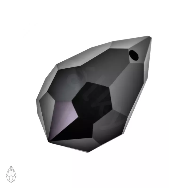 Preciosa MC přívěsek kapka 681 9x16 mm Jet