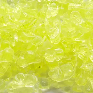 Skleněná drť - jonquille (uranové) 1 kg