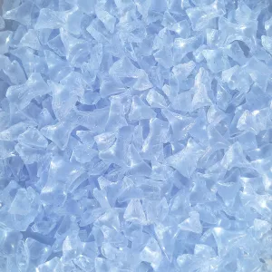Skleněná drť - světlý safír 1 kg