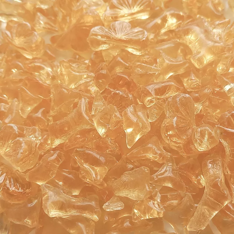 Skleněná drť - medový topas 1 kg