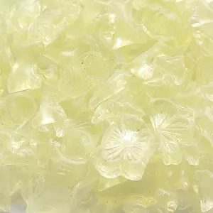 Skleněná drť - světlý jonquille 1 kg