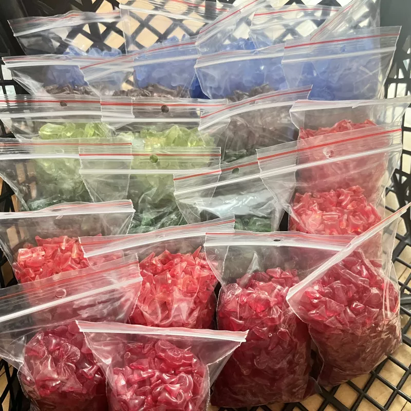 Testovací balíček skleněných drtí - 4 náhodné barvy