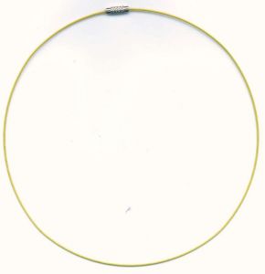 Kruh na krk žlutý 145mm 1ks.