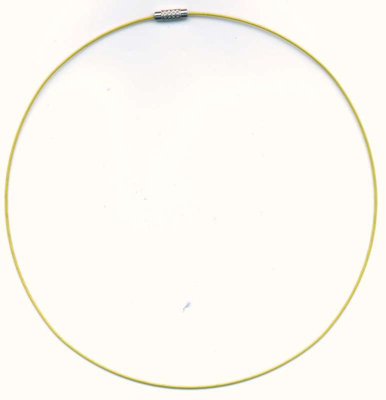 Kruh na krk žlutý 145mm 1ks. Více výrobců - doplňkový sortiment