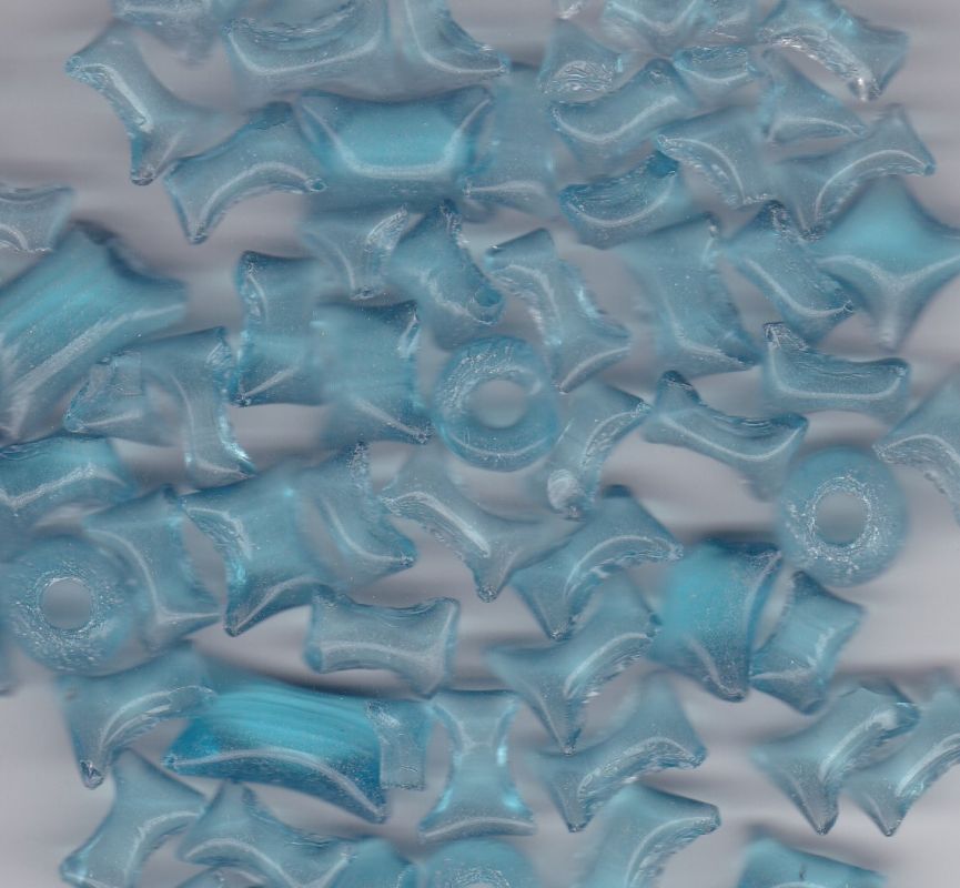 Skleněná drť mix aqua transparent velké kusy 1KG Firma Petr Machačka - výroba skleněné korálky