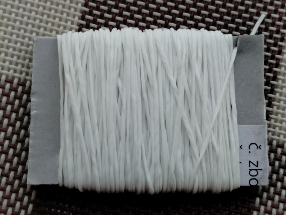 Lycra pružná 0,7mm bílá Více výrobců - doplňkový sortiment