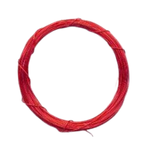Dekorativní drát barva jasně červená 0,3mm délka 5m.