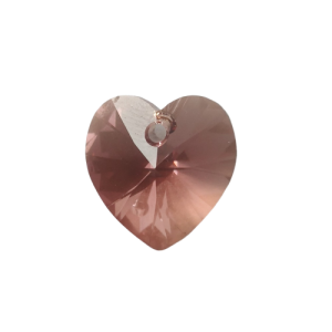 SWAROVSKI ELEMENTS přívěsek - XILION srdce, light rose golden shadow, 14,4x14mm