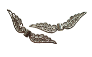 Kovodíl andělská křídla cca 32x7x1 mm, stříbro