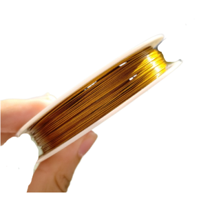 Nylonové lanko 0,38mm barva zlatá délka 1m